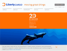 Tablet Screenshot of libertycargo.com